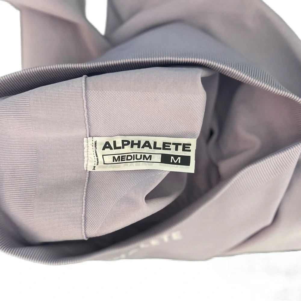 Alphalete Amplify Set with Leggings and Crop Top in Misty Lilac - Picture 9 of 14